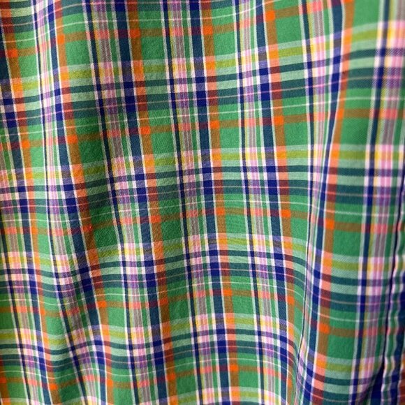 Ralph Lauren Dress Shirt Size Small Custom Fit Vintage Plaid Button Down Plaid - Picture 10 of 15